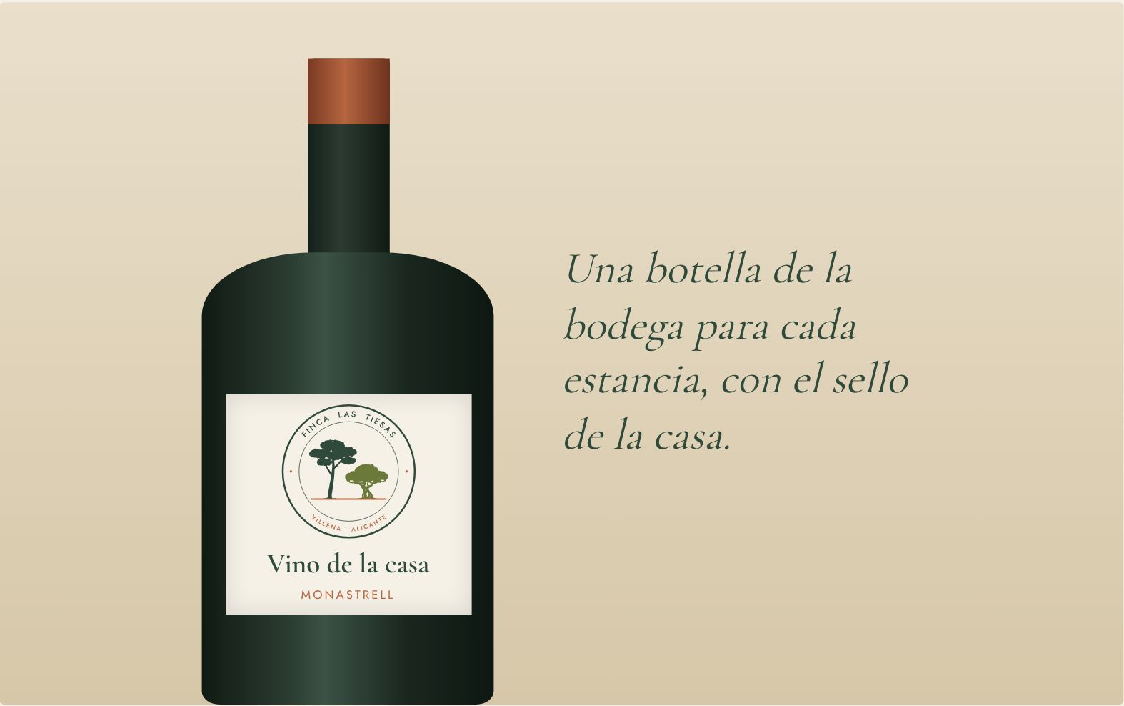 Label for the house wine.