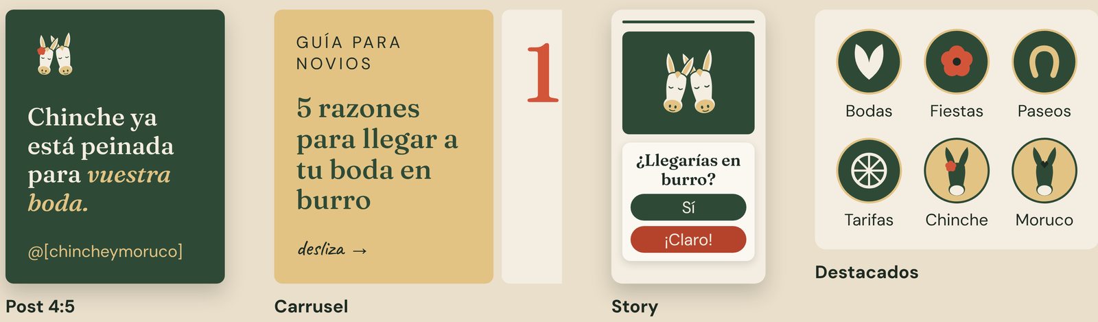 Plantillas de Instagram: post, carrusel, story y destacados