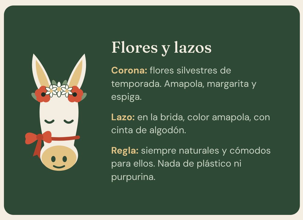 Chinche con corona de flores y lazo amapola