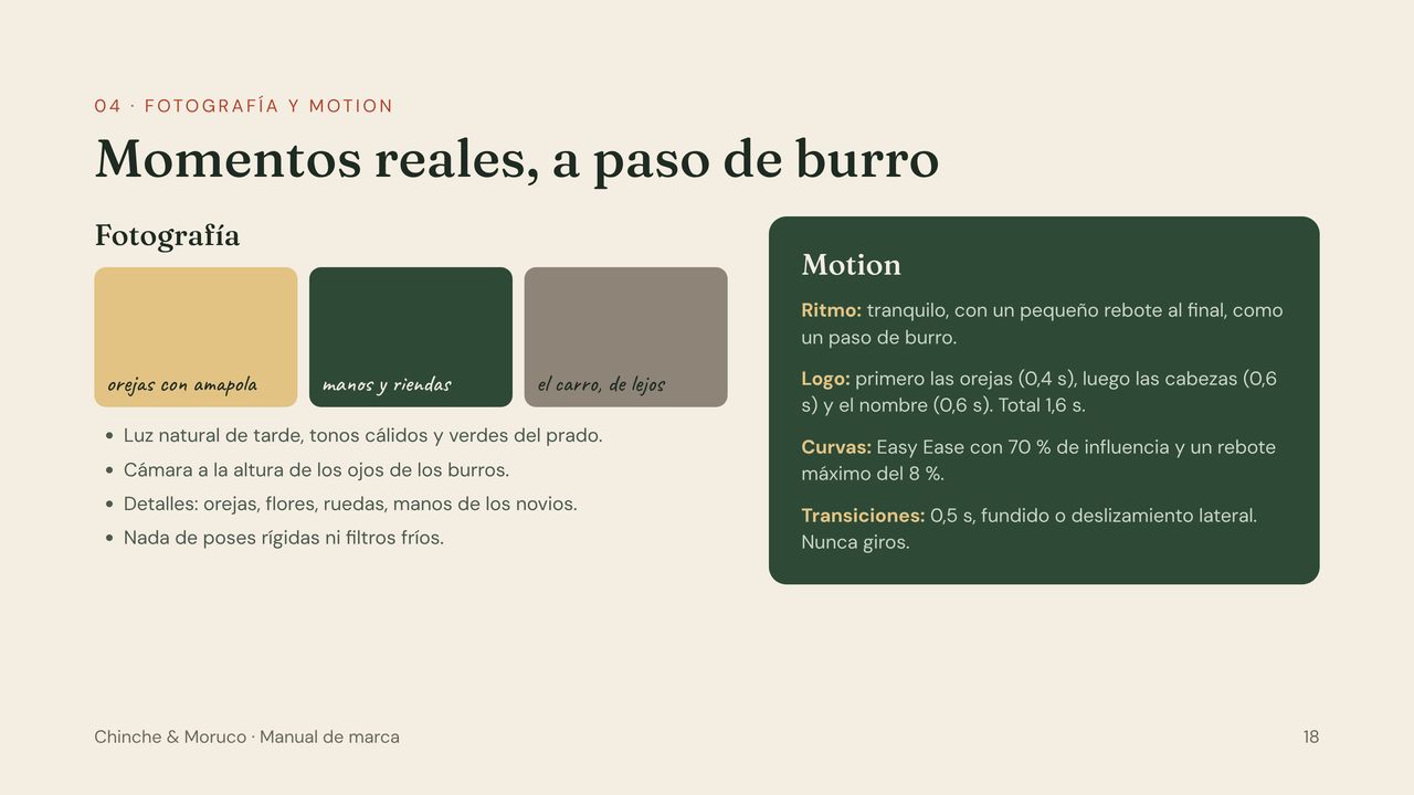 Página de fotografía y motion