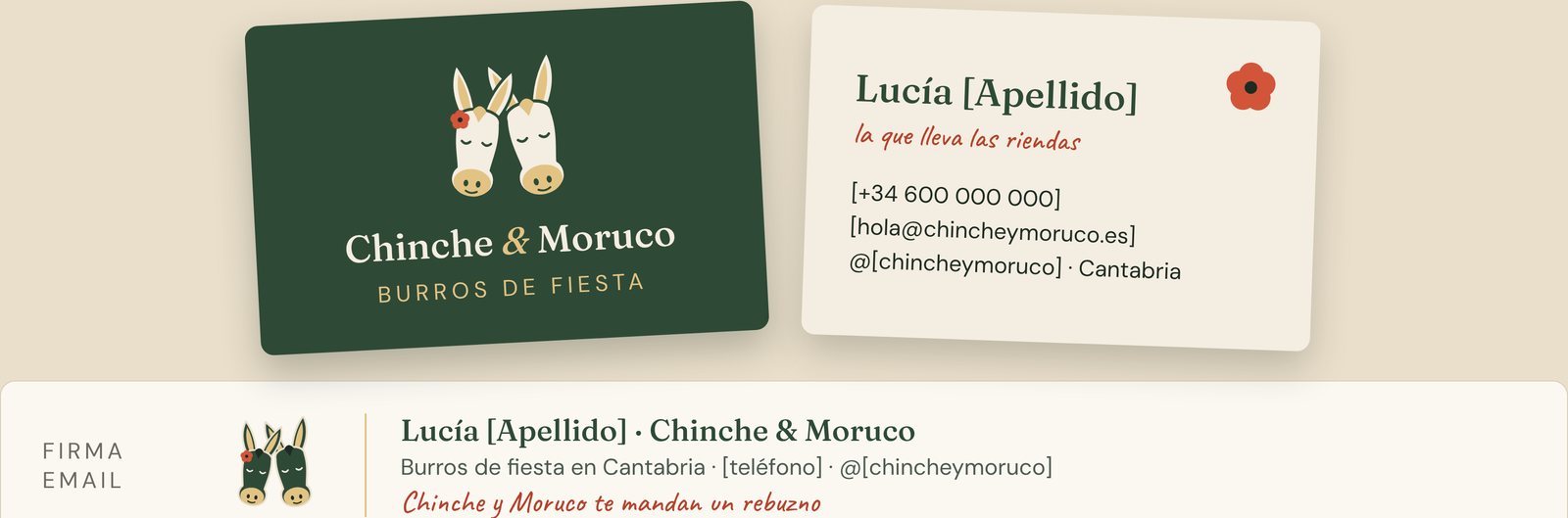 Tarjeta de visita y firma de email